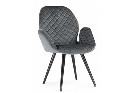 Стул Муат поворотное графитовый, черный