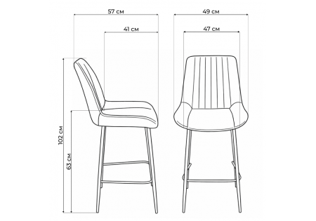 Барный стул Седа 360 светло-серый (zd 960), серый np