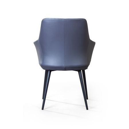 Стул с подлокотниками FRANK рогожка комби серый