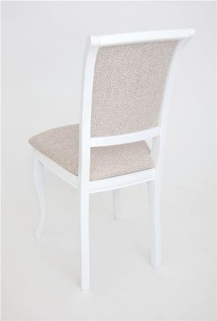 Стул "Дионис" белый, ткань Alba кремовый