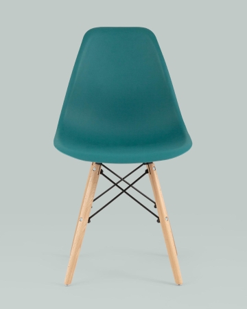 Стул Eames Style DSW темно-бирюзовый (разборный каркас)