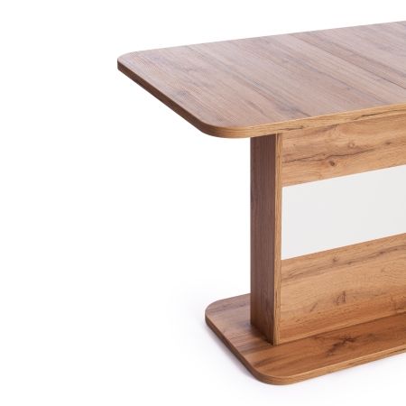 Стол обеденный SMART ЛДСП, 105-140х68,6х75 см, дуб вотан, белый