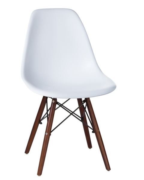 Стул обеденный LMZL-PP623 ножки темный бук сиденья белый