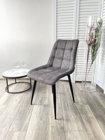Стул CHIC 1983-18 графитовый меланж, RU-08 антрацит, черный каркас