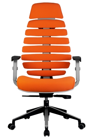 Кресло RCH SHARK серый Пластик и оранжевый