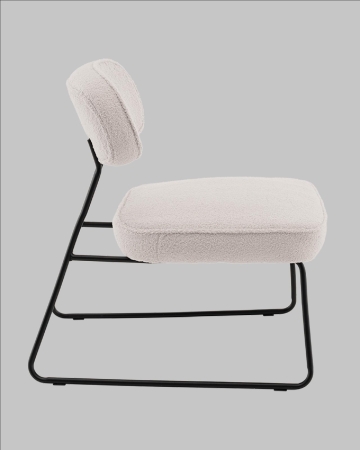 Кресло Kate new ткань букле светло-серый