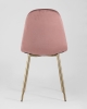 Стул Валенсия велюр пыльно-розовый золотые ножки