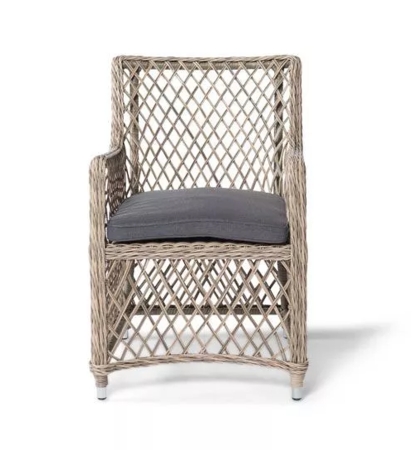 "Латте" плетеное кресло из искусственного ротанга, соломенный