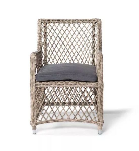 "Латте" плетеное кресло из искусственного ротанга, соломенный