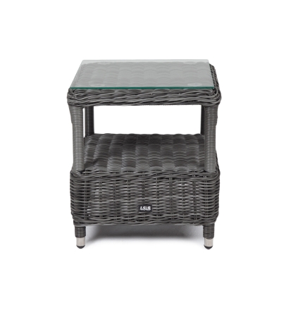 "Форио" столик кофейный из искусственного ротанга, цвет графит