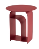 Журнальный столик Arwel металл бордовый