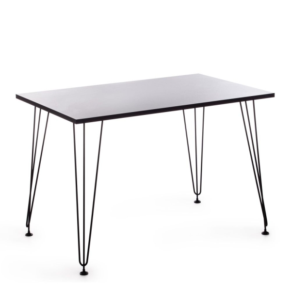 Стол STAR ЛДСП и металл, 110х70х75 см, черный