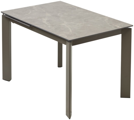 Стол CORNER 120 MATT LATTE STONE SOLID CERAMIC, TAUPE