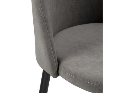 Барный стул Амизуре темно-серый, черный матовый