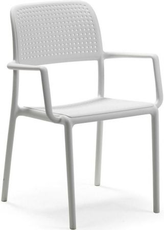 Кресло пластиковое Bora белое