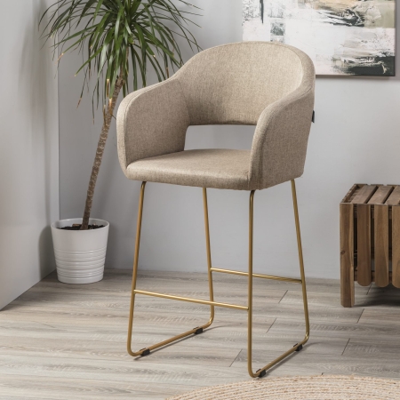 Кресло полубар Oscar Браун/Линк золото Кресло полубар Oscar Браун/Линк золото