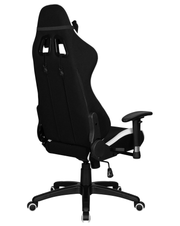 Кресло игровое DALLAS черно-белая ткань