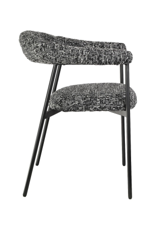Стул обеденный Toko черно-белый