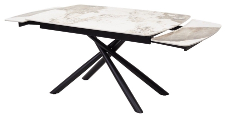 Стол RIVOLI 140 GLOSS LUXURY PANDORA SINTERED STONE, BLACK