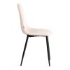 Стул BREEZE (mod. JSC-58) велюр и металл, бежевый и черный