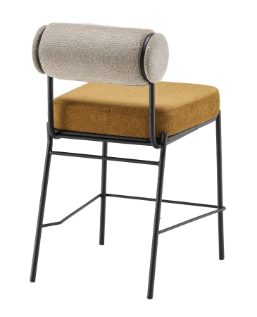 Стул полубарный Ponpoun бежевый терракотовый