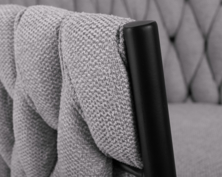 Набор 2 шт Стул барный LEON, серая ткань (LAR 275-17)