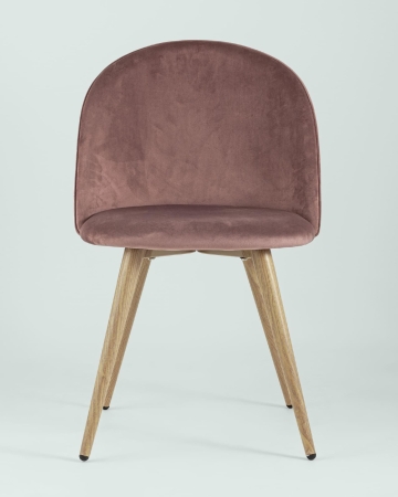 Стул Лион велюр с ромбами розовый Стул Лион велюр с ромбами розовый