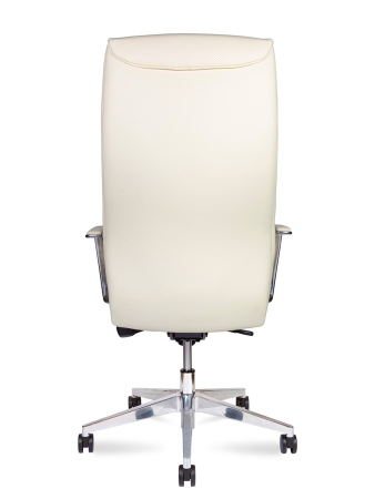 Кресло офисное Harvard коричневый, экокожа и металл, мягкое сиденье, с подлокотниками