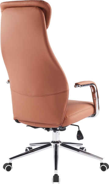 Кресло руководителя Bell экокожа коричневый