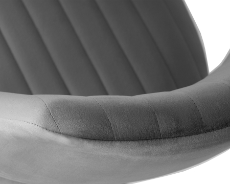 Стул барный CHARLY черный, серый велюр MJ9-75 Стул барный CHARLY черный, серый велюр MJ9-75