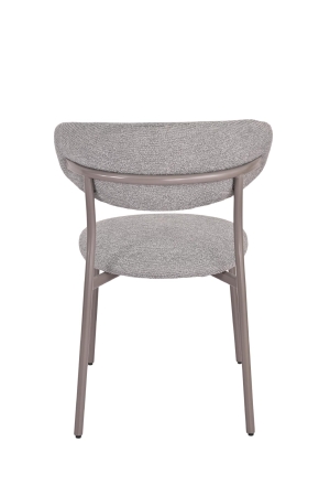 Стул обеденный Ayla серый с серыми ножками 2 шт.