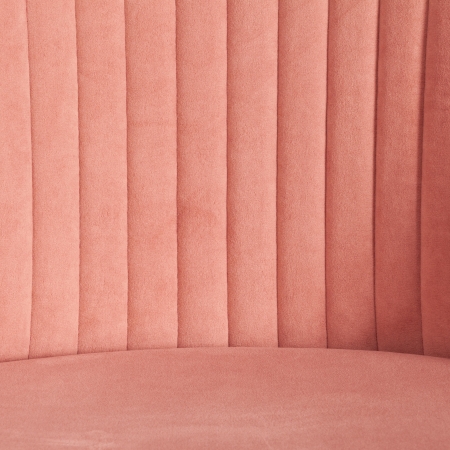 Кресло MELODY флок, розовый