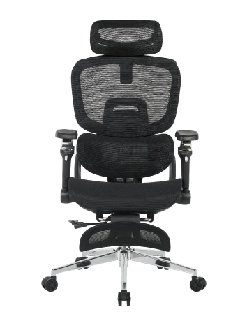 Кресло офисное TopChairs Prodigy с оттоманкой черный Кресло офисное TopChairs Prodigy с оттоманкой черный