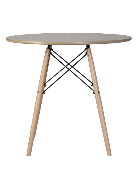 Стол обеденный CHELSEA`80 ножки светлый бук, столешница бежевая