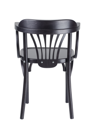 Деревянный стул Венский венге с твердым сиденьем с дугами назад