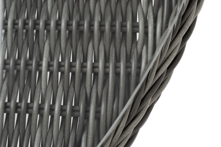 "Эспрессо" плетеный круглый стол, диаметр 118 см, цвет графит