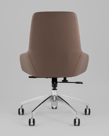 Кресло офисное Soulo TopChairs светло-серый, коричневый