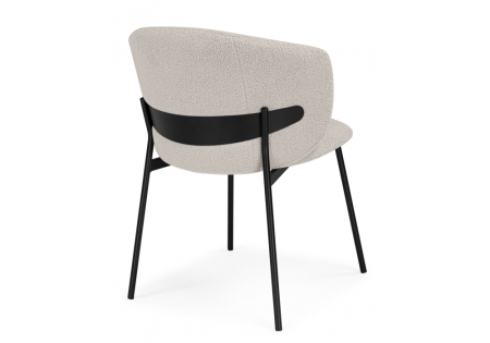 Стул на металлокаркасе Рикко бежевый (05 beige), черный