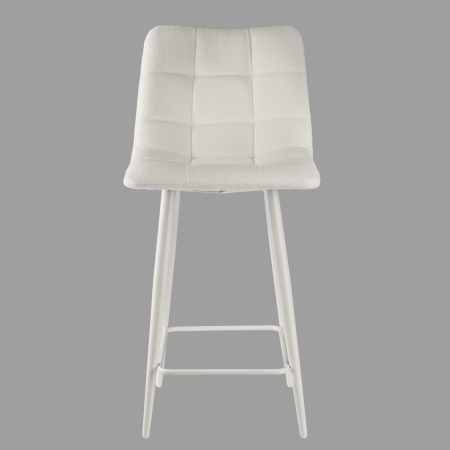 Стул полубарный Base букле бежевый MOSS 130 60см