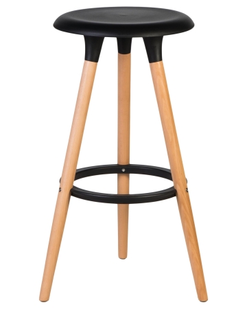 Набор 4 шт Табурет барный ROYCE, ножки светлый бук черный (B-03)