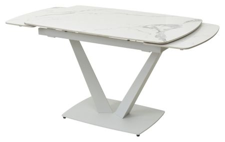 Стол ALATRI 120 GLOSS STATUARIO WHITE SINTERED STONE, WHITE