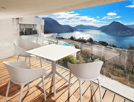 Кресло пластиковое Sky белое Кресло пластиковое Sky белое