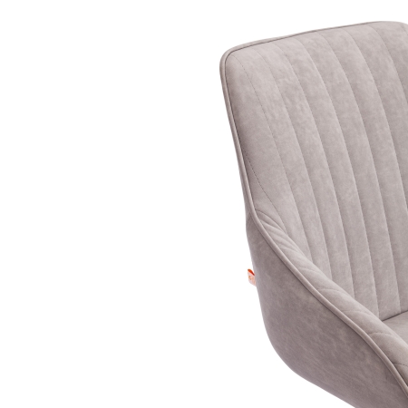 Кресло DUBLIN велюр Clermon, светло-серый