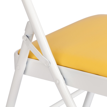 Стул складной FOLDER (mod. 3022G) желтый, белый