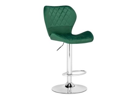 Барный стул Porch зеленый / хромированный