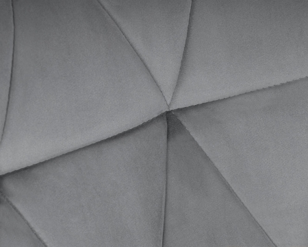 Набор 2 шт Стул барный BARNY BLACK, серый велюр (MJ9-75)