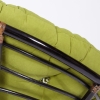 Кресло-качалка "PAPASAN" w 23 и 01 B с подушкой, античный черно-коричневый, флок олива, 23