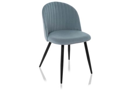 Стул Gabi 1 светло-синий, черный