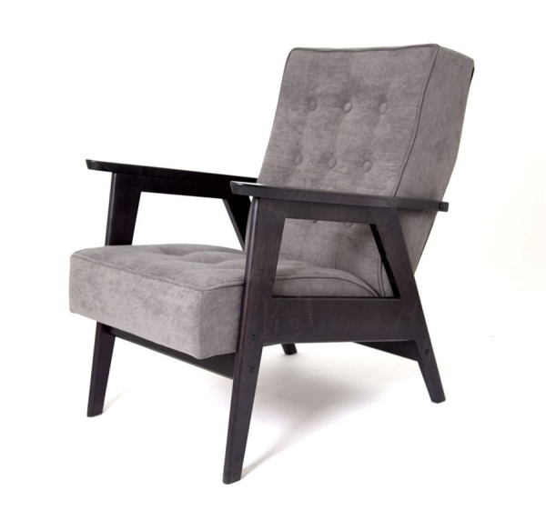 Кресло РЕТРО венге, RS 15 - темно-серый