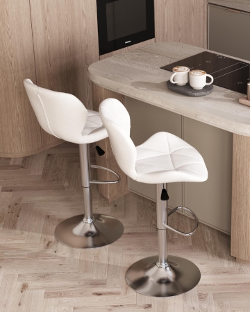 Стул барный Бон белый NP